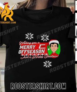 Ryan Blaney Wearing Wishing You A Merry Offseason And A Happy Christmas T-Shirt