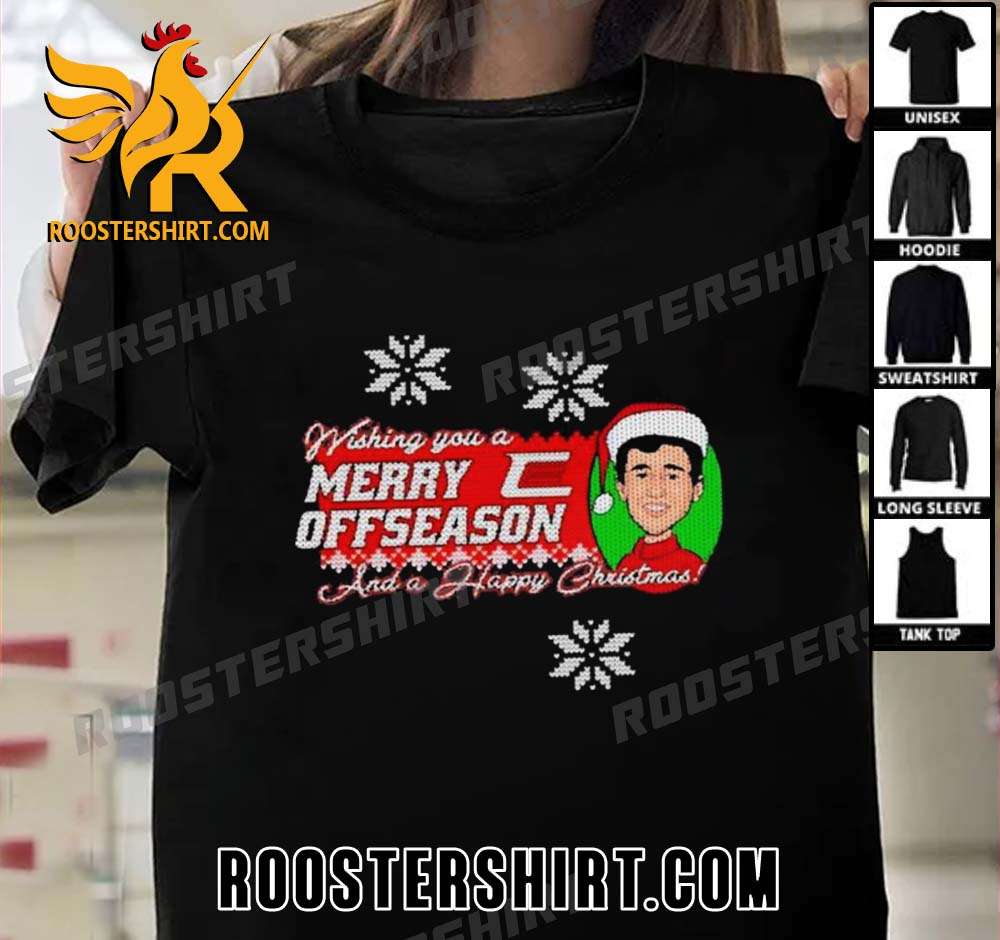 Ryan Blaney Wearing Wishing You A Merry Offseason And A Happy Christmas T-Shirt