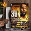 Scoring King LeBron James 39k Points Career Poster Canvas