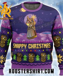 Snappy Christmas Infinity Gauntlet Thanos Marvel Ugly Sweater