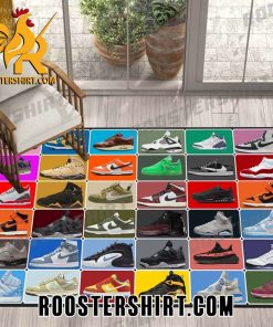Sneakers Shoe Collections Rug Home Decor Gift For Shoe Lover