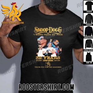 Snoop Dogg I Wanna Thank Me Tour 32 Years 1992-2024 Signature T-Shirt