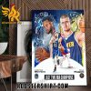 Stephen Curry Golden State Warriors Vs Nikola Jokic Denver Nuggets Last Two NBA Champions Poster Canvas