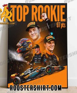 TOP Rookie Oscar Piastri 97 Pts In His First F1 Season McLaren Poster Canvas