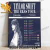 Taylor Swift The Eras Tour Canada 2024 Poster Canvas