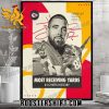 Travis Kelce Most Receiving Yards In Chiefs History Poster Canvas
