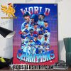 Welcome To World Series Champions 2023 Texas Rangers Poster Canvas