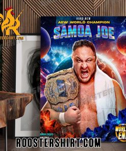 And New AEW World Champion Samoa Joe Poster Canvas
