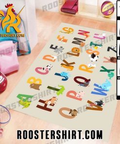 Animal letters Alphabet Rug Home Decor