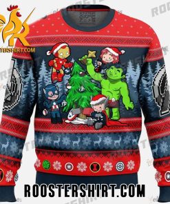 Avengers Chibi Marvel Comics Ugly Christmas Sweater gift For Womens And Mens