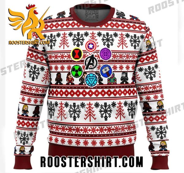 Avengers Weapons Marvel Pixel Ugly Sweater
