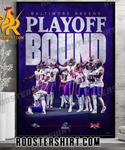 Baltimore Ravens Playoff Bound NFL 2023 Poster Canvas