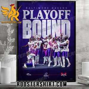 Baltimore Ravens Playoff Bound NFL 2023 Poster Canvas