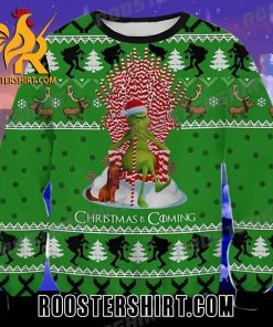 Best Selling Funny Christmas Is Coming Grinch Ugly Christmas Sweater