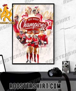 Best in the West San Francisco 49ers NFC West Champions 2023 Poster Canvas