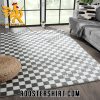 Black And White Checkerboard Rug Home Decor