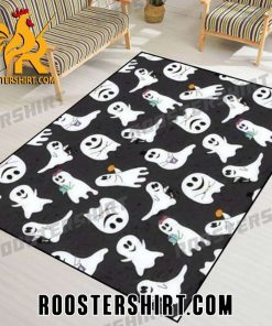 Boo Ghosts Pattern Rug Living Room