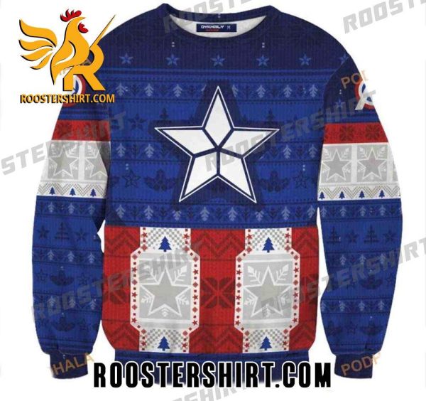 Buy Now Captain Rogers Unisex Xmas 3D Funny Ugly Christmas Sweater