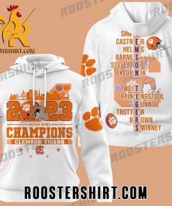 Buy Now Clemson Tigers Football Gator Bowl Champions 2023 Hoodie Shirt With Name Players