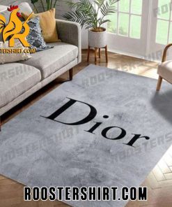 Buy Now Dior Logo Grey Background Rug Carpet
