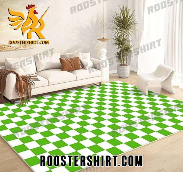 Buy Now Green And White Checkerboard Rug Home Decor