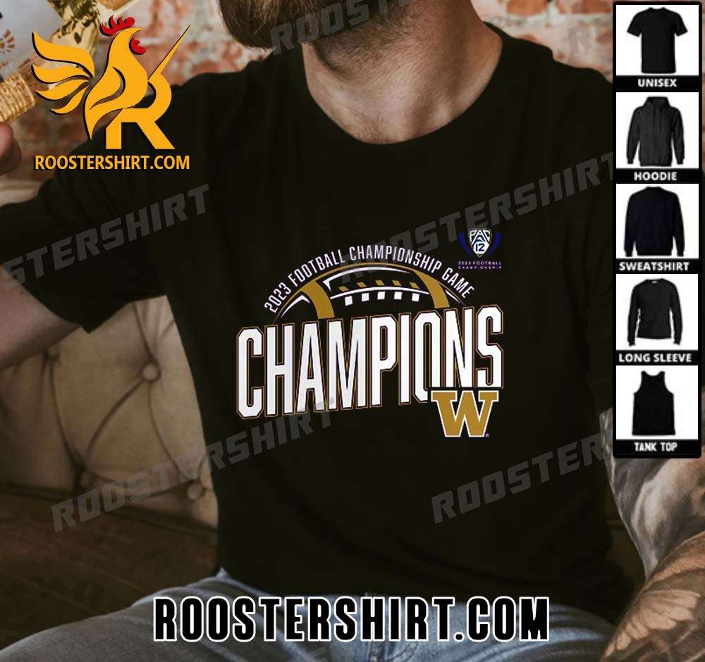 Buy Now Washington Huskies Champs 2023 PAC-12 Conference Champions T-Shirt