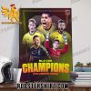 COLUMBUS CREW DEFEAT LAFC TO WIN THEIR THIRD MLS CUP 2023 POSTER CANVAS