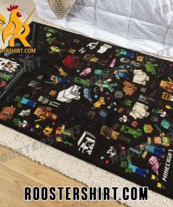 Character Minecraft Pattern Rug Home Decor