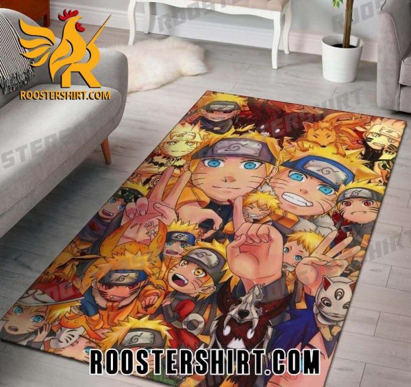 Character Uzumaki Naruto Kurama Rug Carpet Living Room