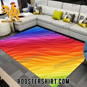 Colorful Rainbow Rug Home Decor With Modern Style