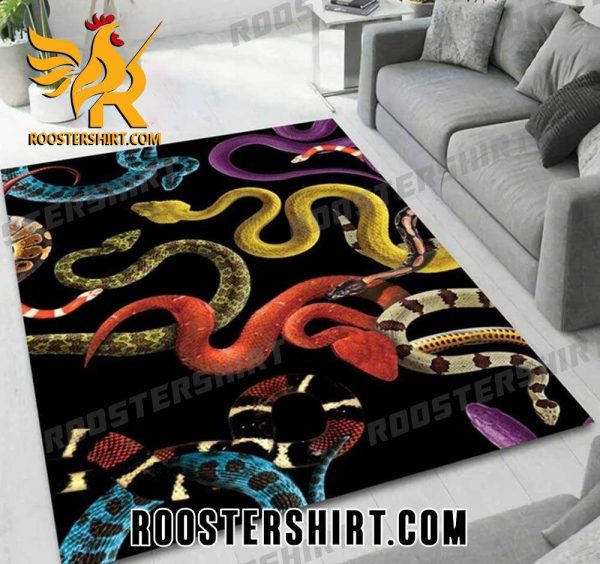 Colorful Snake Rug Living Room