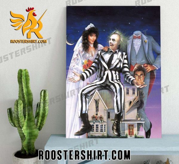 Coming Soon Beetlejuice 2 Movie Horror Poster Canvas