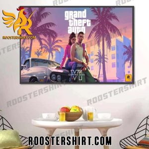 Coming Soon Grand Theft Auto VI 2025 Poster Canvas