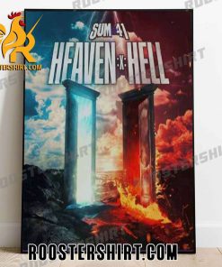 Coming Soon Sum 41 Heaven x Hell Mars 2024 Poster Canvas