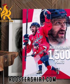 Congrats Alex Ovechkin 1500 Points Poster Canvas