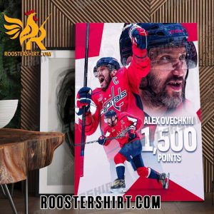 Congrats Alex Ovechkin 1500 Points Poster Canvas