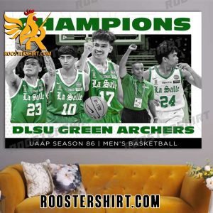 Congrats DLSU Green Archers UAAP Season 86 Champions 2023 Poster Canvas