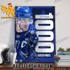 Congrats John Tavares 1k Career Points Toronto Maple Leafs Poster Canvas