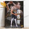 Congrats Nikola Jokic First Player In NBA History To Have 10 Or More Triple Doubles In 7 Consecutive Seasons Poster Canvas