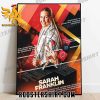 Congrats Sarah Franklin 2023 National Player Of The Year Poster Canvas