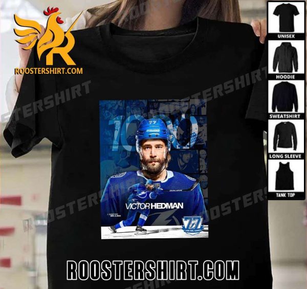 Congrats Victor Hedman on reaching the 1000 Game Milestone T-Shirt