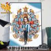Congratulations Argentina FC And Coach Wins 2023 World Championship Poster Canvas