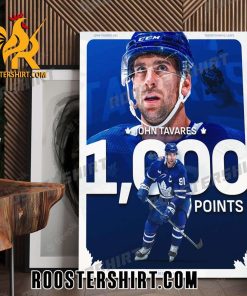 Congratulations John Tavares 1000 Points Toronto Maple Leafs Poster Canvas
