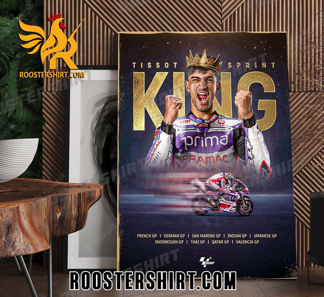 Congratulations Jorge Martin Tissot Sprint King 2023 Poster Canvas