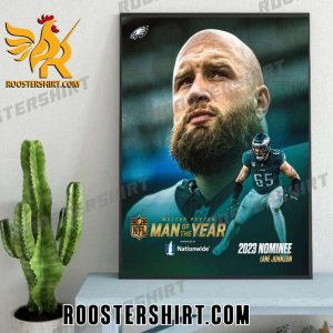 Congratulations Lane Johnson 2023 Walter Payton Man Of The Year Nominee NFL Poster Canvas