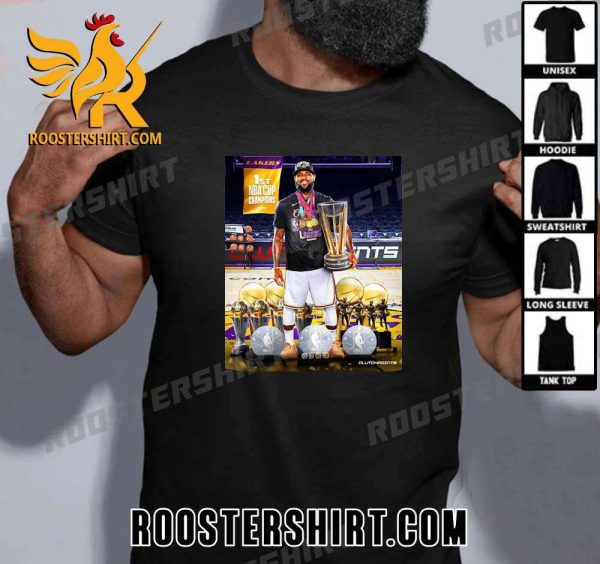 Congratulations LeBron James 1St NBA Cup Champions 2023 T-Shirt Art Style