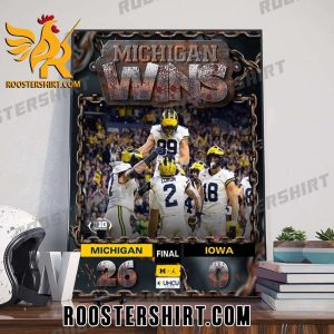 Congratulations Michigan Wolverines are Big Ten champions 2023 Poster Canvas