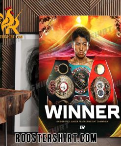Congratulations Naoya Inoue Champions 2X Undisputed Championship Poster Canvas