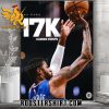 Congratulations Paul George 17k Career Points Poster Canvas