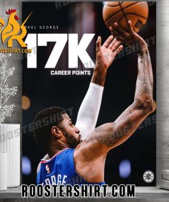 Congratulations Paul George 17k Career Points Poster Canvas